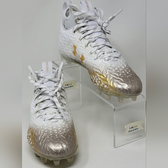 Under Armour Spotlight Clone 3.0 MC Women Sz 8.5 Football Cleat  3026343-100 New - Picture 4 of 10
